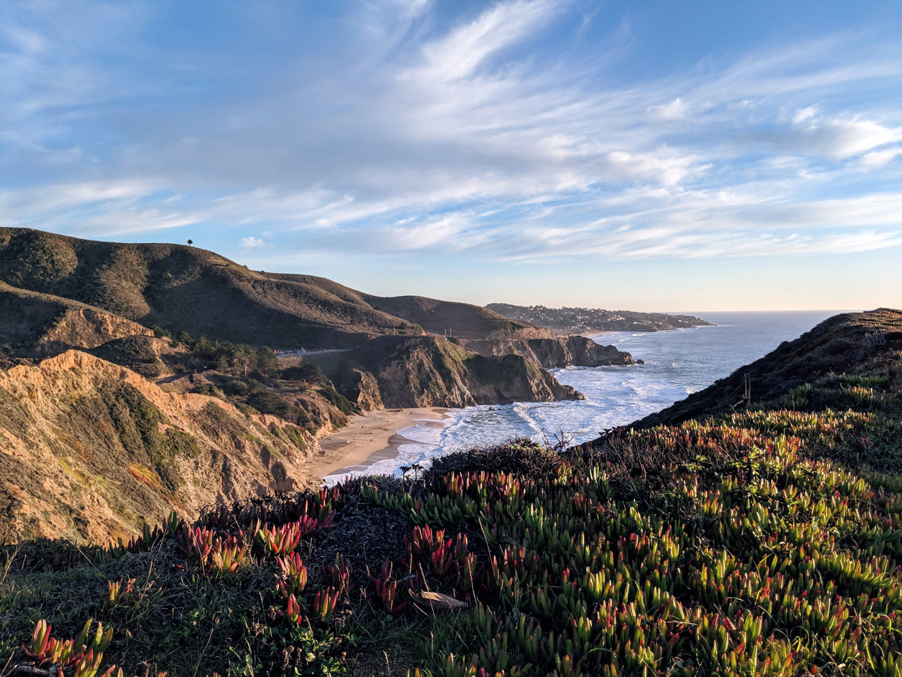 Rocky coastline.