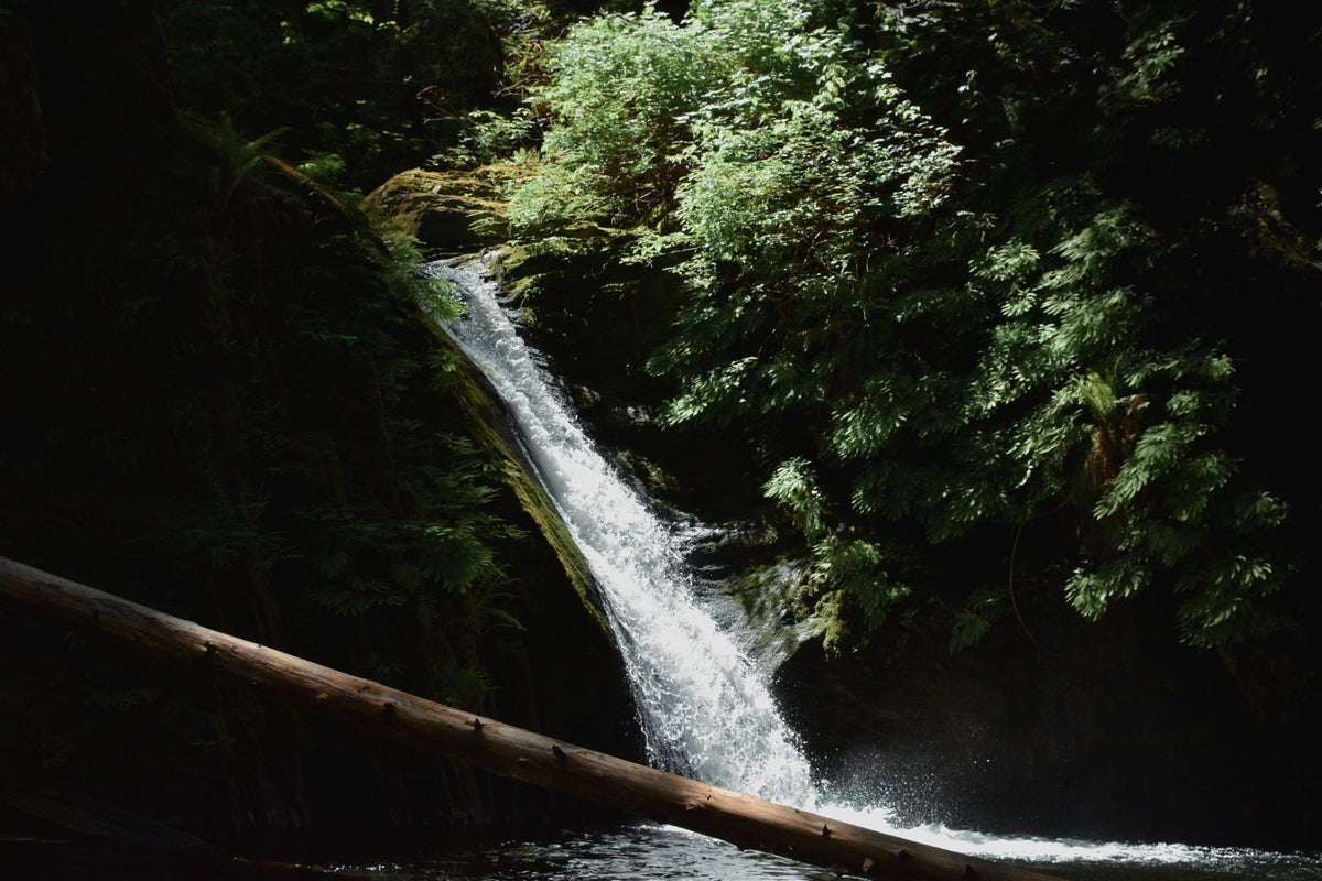 Cascading waterfall.