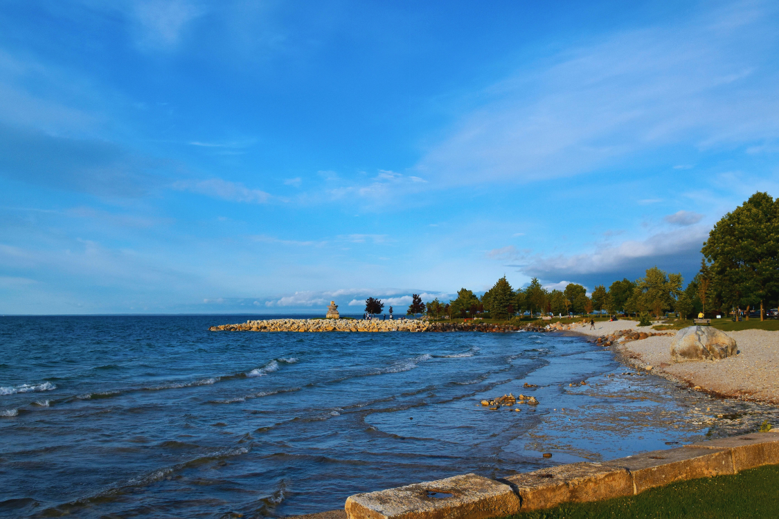Sunset Point Beach in Collingwood, Ontario