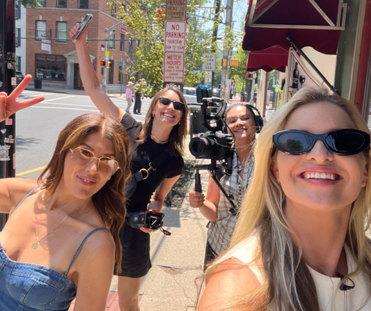 Filming crew on location
