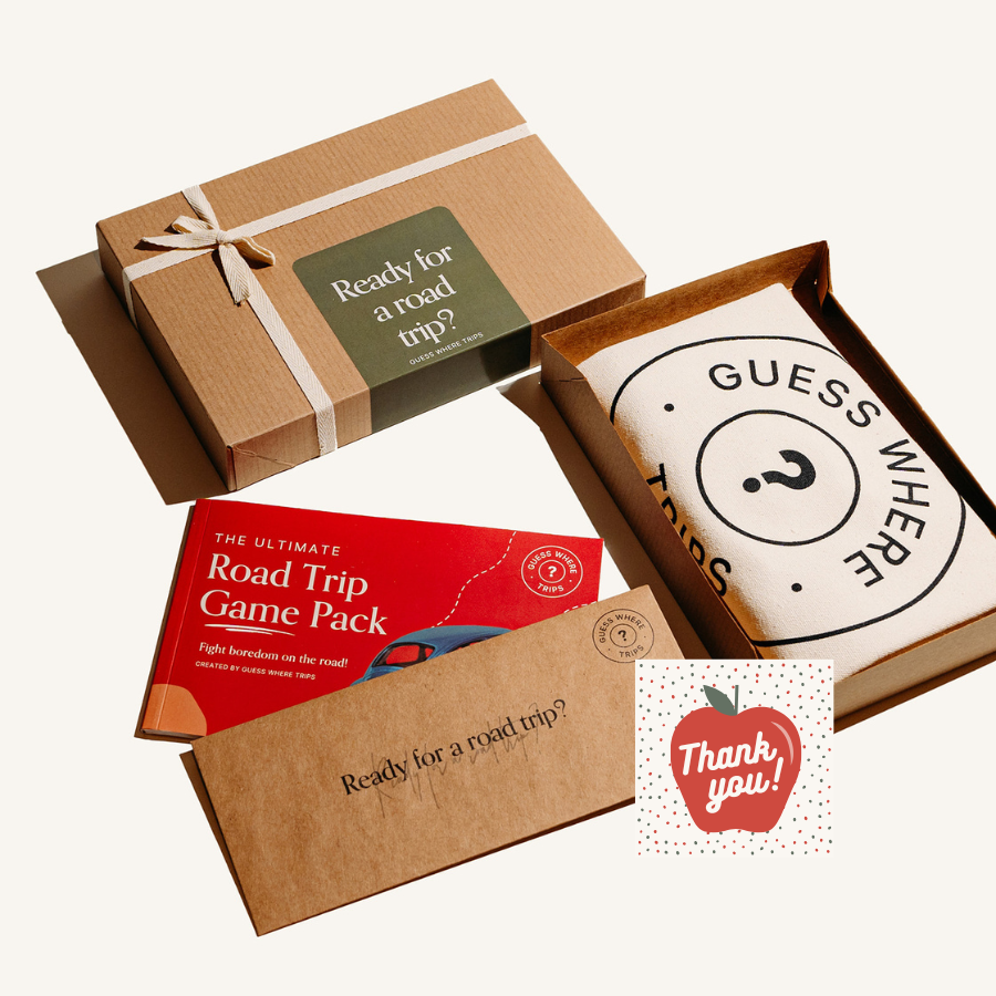 Gift Box Rd Gift a Surprise Road Trip from Guess Where Trips®