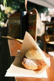 Breakfast treat at a cafe