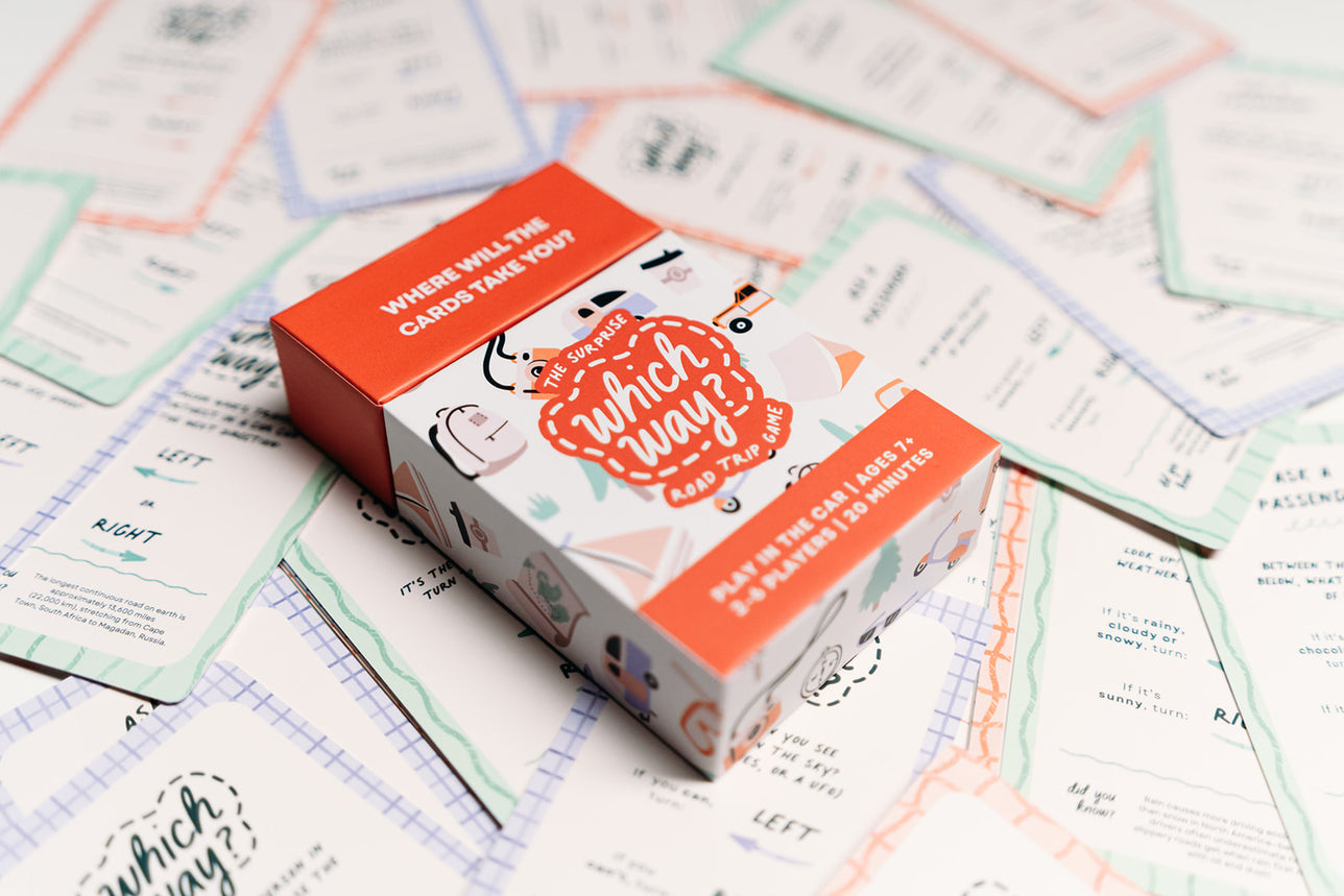 Which Way? A Surprise Road Trip Card Game