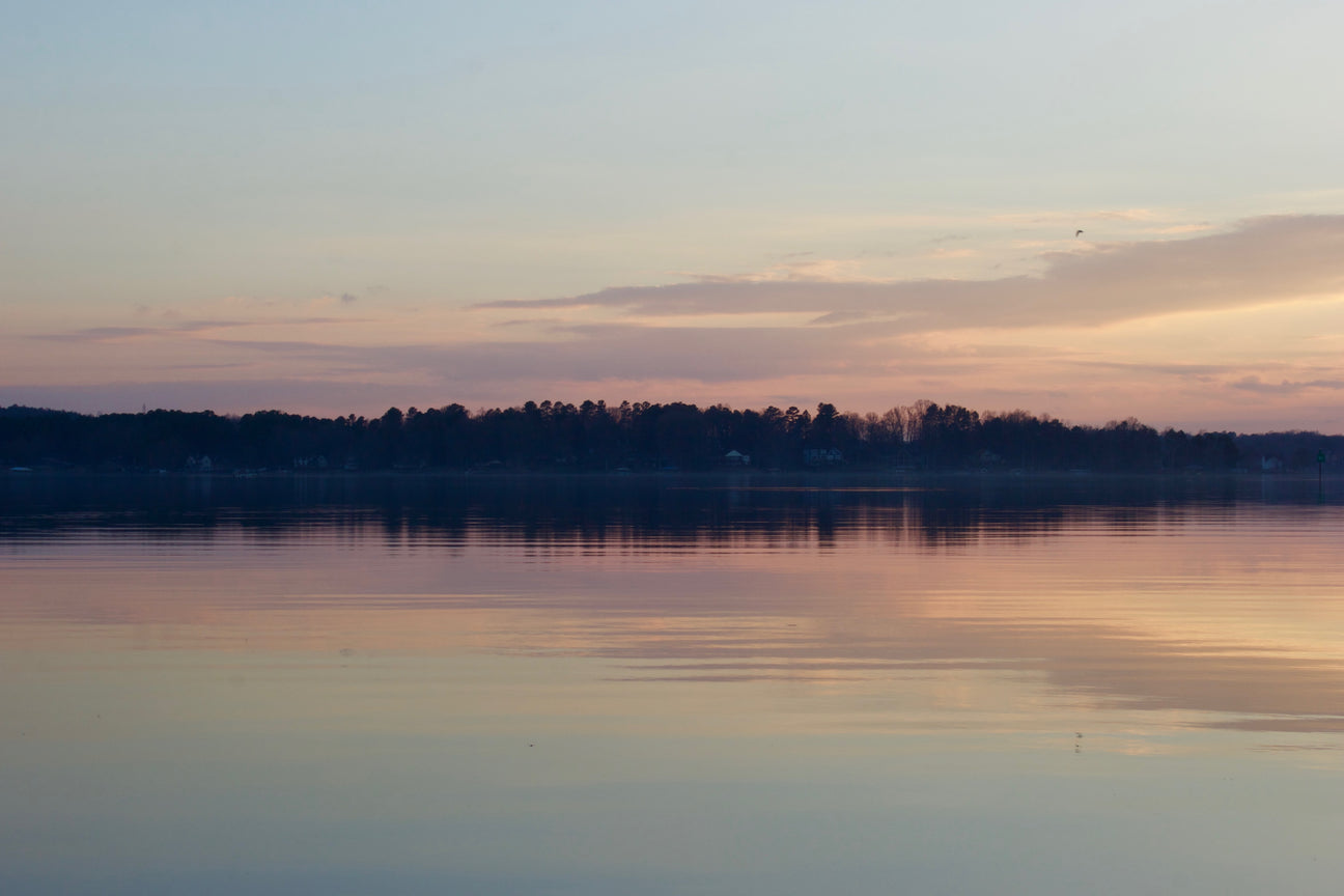 Lake at sunrise.