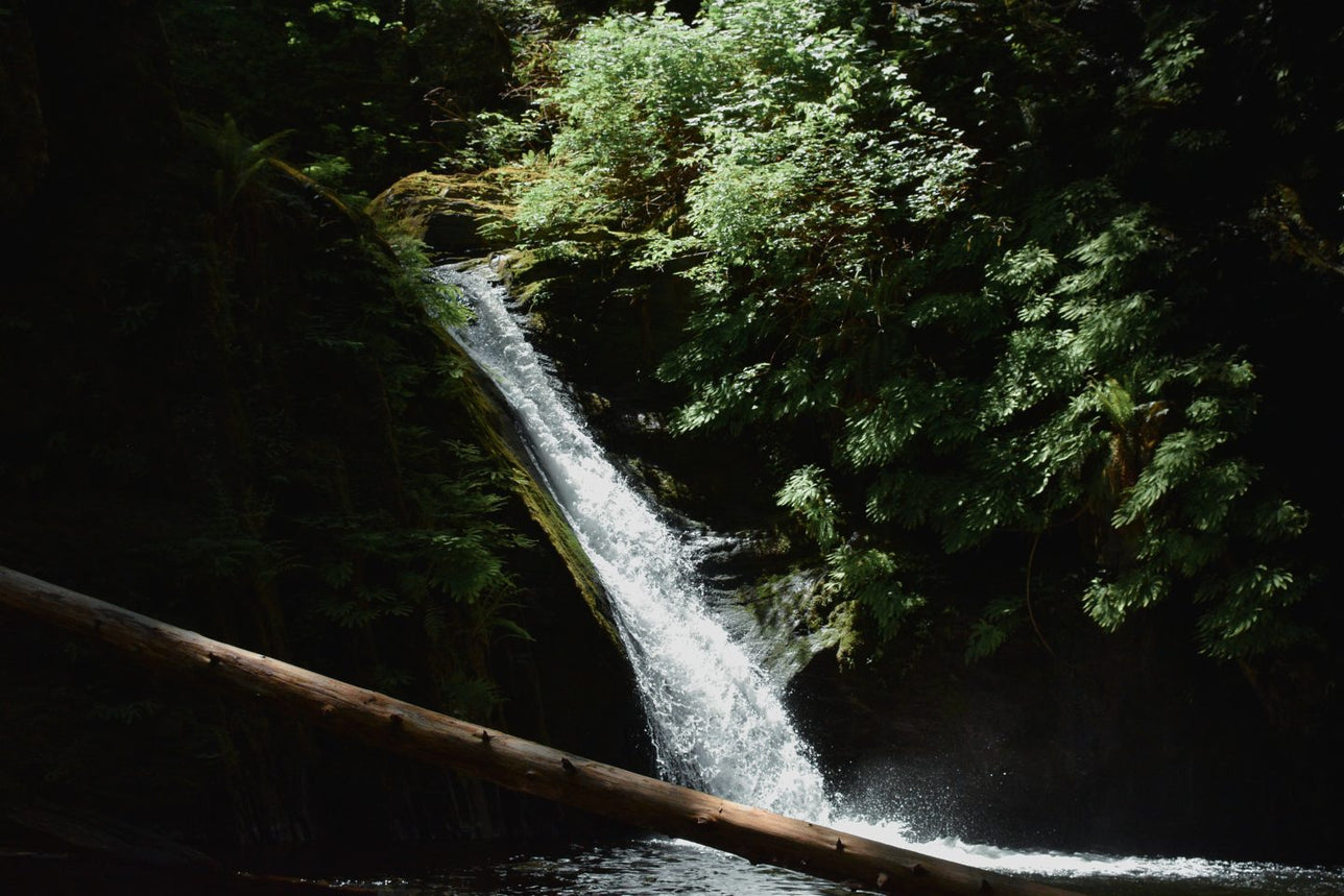 Cascading waterfall.